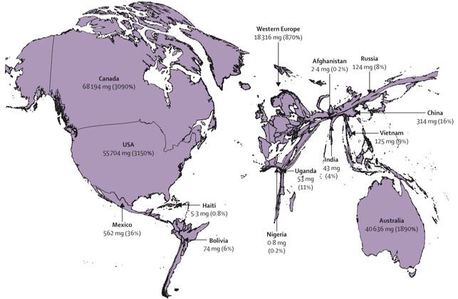 .The study of “The Lancet” has indicated that, in 2015, more than 25 million people, 45% of those who died that year, died “with severe physical and psychological suffering”. Among them were 2.5 million children, the majority (98%) from low- and middle-income countries.